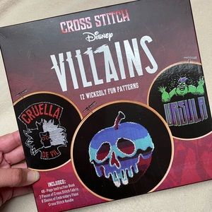 Disney Villain Cross Stitch Set